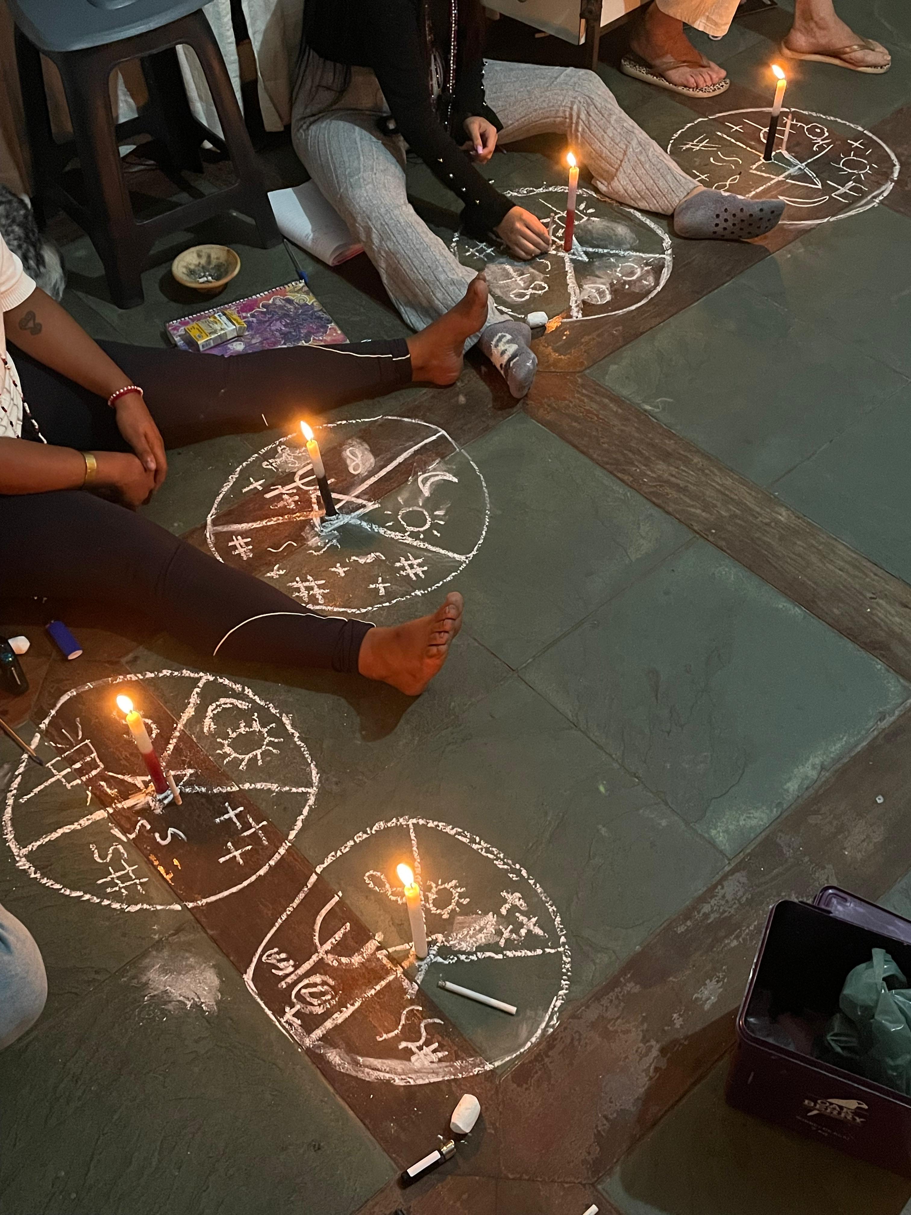 Firmeza espiritual com ponto riscado